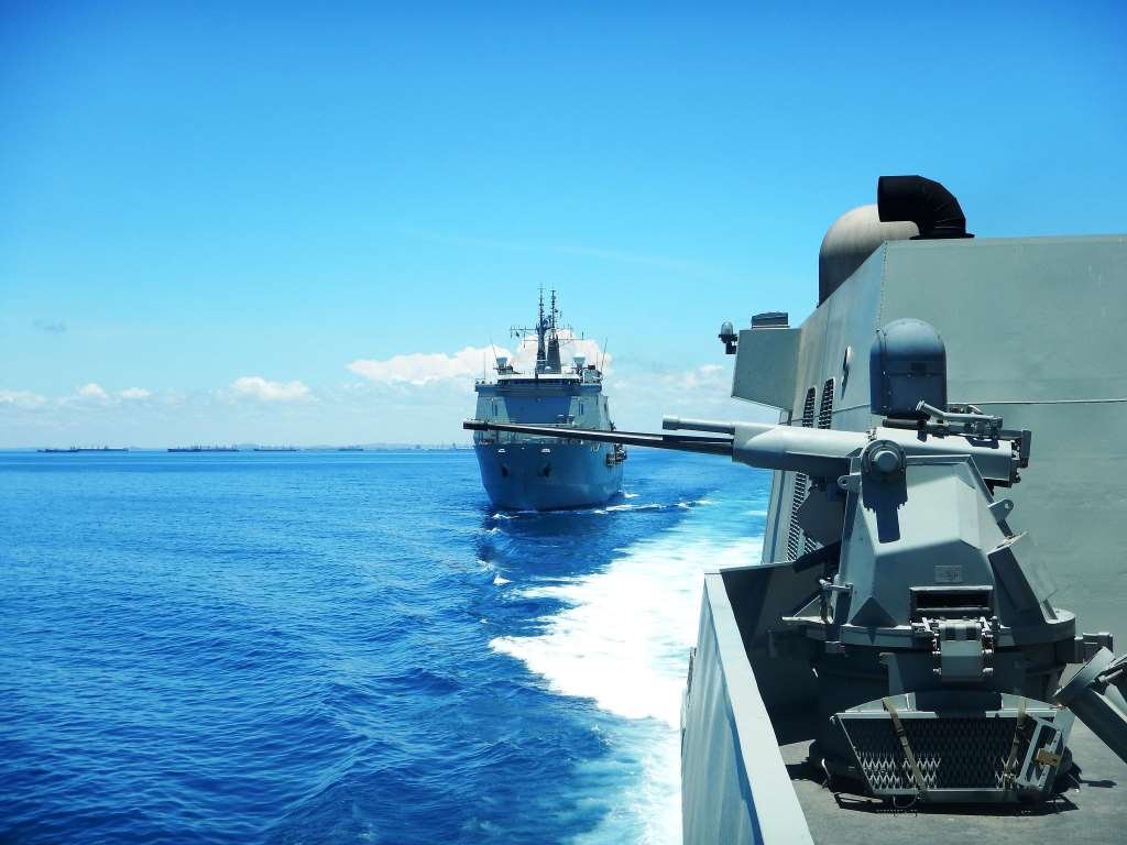 Armamento naval en fragata tipo Santa María